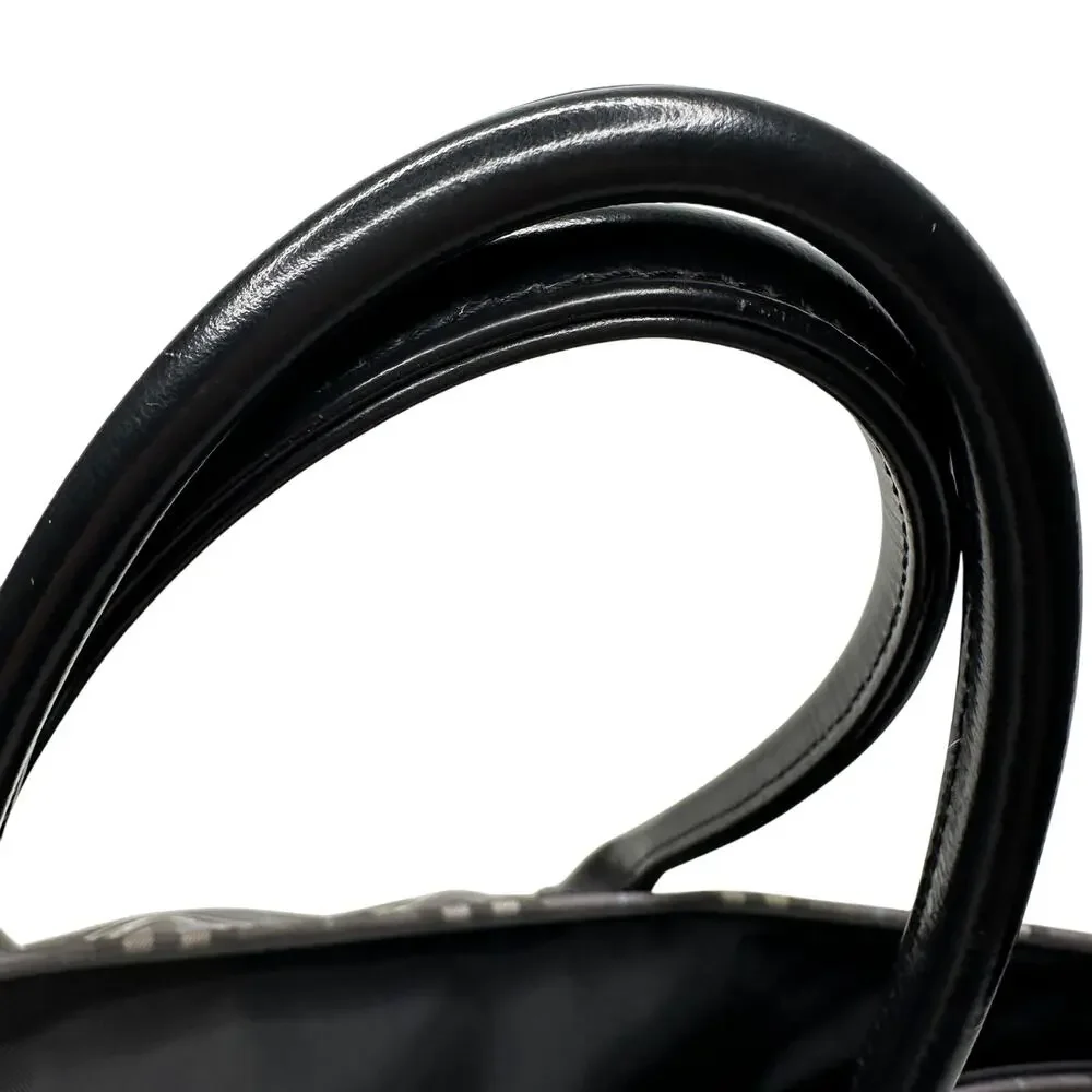 Autre Marque Burberrys London Gray Nova Check Blue Label NylonTote Bag